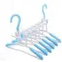 uxcell Plastic Home Wardrobe Foldable Multifunction 6 Hangers Clothes Towel Hanging Tool Blue uxcell Plastic Home Wardrobe Foldable Multifunction 6 Hangers Clothes Towel Hanging Tool Blue