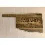 Oklahoma State Shape 20" x 9 1/2" Rustic Wood Sign Hanger with options to Personalize Oklahoma State Shape 20" x 9 1/2" Rustic Wood Sign Hanger with options to Personalize