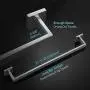 Bath Towel Bar 23.74", Suyar SUS304 Stainless Steel Bathroom Single Towel Holder, Shower Coat Pants Clothes Hanger, Hand Towel Rack for Wall, Brushed Nickel Bath Towel Bar 23.74", Suyar SUS304 Stainless Steel Bathroom Single Towel Holder, Shower Coat Pants Clothes Hanger, Hand Towel Rack for Wall, Brushed Nickel