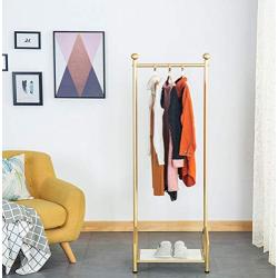 Y.H.Valuable Coat Racks Nordic Wrought Iron Coat Rack Floor Rack Bedroom Living Room Clothes Rack Simple Gold Floor Hanger Entryway Furniture