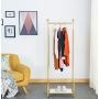 Y.H.Valuable Coat Racks Nordic Wrought Iron Coat Rack Floor Rack Bedroom Living Room Clothes Rack Simple Gold Floor Hanger Entryway Furniture