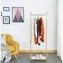 Y.H.Valuable Coat Racks Nordic Wrought Iron Coat Rack Floor Rack Bedroom Living Room Clothes Rack Simple Gold Floor Hanger Entryway Furniture