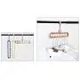 TOPBATHY 3pcs Magic Clothes Hanger Organizer,Rotate Anti-Skid Folding Hanger with Multifunction Space Saving and Cascading Features with 9 Holes,for Drying and Storage