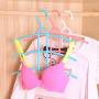 wing1 3 Layers Fish Bone Shaped Plastic Cloth Hanger Hook Clothes Holder Drying Rack Clothing Organizer Space Saver Non Slip Hangers,White