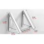 Clothesline Foldable Drying Rack, Invisible Hanger, Storage Rack, Suitable for Bathroom, Balcony, Laundry Room, Material Space Aluminum