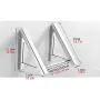Clothesline Foldable Drying Rack, Invisible Hanger, Storage Rack, Suitable for Bathroom, Balcony, Laundry Room, Material Space Aluminum Clothesline Foldable Drying Rack, Invisible Hanger, Storage Rack, Suitable for Bathroom, Balcony, Laundry Room, Material Space Aluminum
