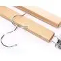 KYCPTNFJ 10pcs Clothes Hanger Adjustable Anti Slip with Clips Anti-Rust Natural Durable Wooden Practical Pants Home Laundry Skirt KYCPTNFJ 10pcs Clothes Hanger Adjustable Anti Slip with Clips Anti-Rust Natural Durable Wooden Practical Pants Home Laundry Skirt