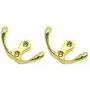 Wall Hooks, 2pcs Antique Wall Door Hooks Bedroom Bath Clothes Towel Zinc Alloy Hanger - Gold Wall Hooks, 2pcs Antique Wall Door Hooks Bedroom Bath Clothes Towel Zinc Alloy Hanger - Gold