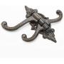 Sungmor 2-Pack Cast Iron 3-in-1 Flexible & Functional Swivel Wall Hook - Vintage Coat Hook Garden Planter Hanger - Heavy Duty Solid Metal Swing Hook - Clothes Hats Towels Bags Pots Tools Hanger