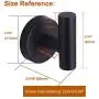 Nolimas Towel Coat Hook Matte Black SUS304 Stainless Steel Bathroom Clothes Cabinet Closet Sponges Robe Hook Wall Mounted Round Kitchen Heavy Duty Door Hanger 1 Pack Nolimas Towel Coat Hook Matte Black SUS304 Stainless Steel Bathroom Clothes Cabinet Closet Sponges Robe Hook Wall Mounted Round Kitchen Heavy Duty Door Hanger 1 Pack