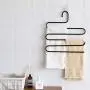 WZP Hanger Multi-Functional Pants Hanger,S-Type Multi-Layer Household Wardrobe Storage Scarf Rack Drying Rack Drying Rack Hanger Iron Art/C WZP Hanger Multi-Functional Pants Hanger,S-Type Multi-Layer Household Wardrobe Storage Scarf Rack Drying Rack Drying Rack Hanger Iron Art/C