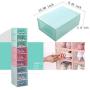 Laitemo Shoe Box,Clear Stackable Storage Shoe Boxes Organizer,4 Colors 12 Pack