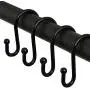Metal Shower Curtain Hooks - Brushed Nickel,Set of 12 Rings,Shower Hooks for Curtain Shower Rings,Rust Resistant S Shaped Hooks Hangers for Shower Curtains, Kitchen Utensils, Clothing Metal Shower Curtain Hooks - Brushed Nickel,Set of 12 Rings,Shower Hooks for Curtain Shower Rings,Rust Resistant S Shaped Hooks Hangers for Shower Curtains, Kitchen Utensils, Clothing