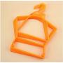 10pcs Random Color Baby Hangers, Child Full Set Clothes Plastic Hanger, Children Multi-Function Conjoined Hangers