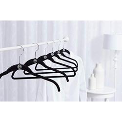 Joy Mangano 24 Pk Suit/Shirt Huggable Hangers, Black, Red, Grey