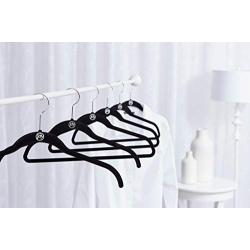 Joy Mangano 24 Pk Suit/Shirt Huggable Hangers, Black, Red, Grey