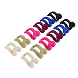 WINOMO Hook Chest Space Mini Flocking Clothes Rack Hanger Hooks Holders -12 Pieces