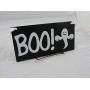 Halloween Wood Sign Door Hanger Wall Hanger Boo With Ghost