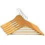 SUNTRADE 6-Pack Wide Shoulder Wooden Suit/Coat Hangers,Wood Coat Dress, Jacket, Heavy Clothes,Pant Hangers (Beige) SUNTRADE 6-Pack Wide Shoulder Wooden Suit/Coat Hangers,Wood Coat Dress, Jacket, Heavy Clothes,Pant Hangers (Beige)