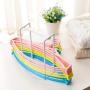 Storage Rack Practical Creative Plastic Clothes Hanger Storage Home Organizer Companion Rack for Home Kitchen - White Storage Rack Practical Creative Plastic Clothes Hanger Storage Home Organizer Companion Rack for Home Kitchen - White