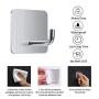 isightguard Adhesive Hooks Wall Hooks Hanger Anti-Skid Heavy Duty Stick On Towel Hooks for Hanging Bathroom Home Kitchen Office Door-4 Packs isightguard Adhesive Hooks Wall Hooks Hanger Anti-Skid Heavy Duty Stick On Towel Hooks for Hanging Bathroom Home Kitchen Office Door-4 Packs