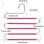 HuaQi S Shape Clothes Pants Hangers Non Slip Closet Storage Organizer Multi Space Saving Hanger for Pants Jeans Belt Tie Scarf Legging (6pcs Rose) HuaQi S Shape Clothes Pants Hangers Non Slip Closet Storage Organizer Multi Space Saving Hanger for Pants Jeans Belt Tie Scarf Legging (6pcs Rose)