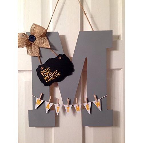 Initial Hospital Door sign announcement child room nursery personalized birth stats, birthing suite hanger Initial Hospital Door sign announcement child room nursery personalized birth stats, birthing suite hanger