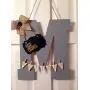 Initial Hospital Door sign announcement child room nursery personalized birth stats, birthing suite hanger