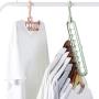 5Pcs Magic Clothes Hanger Organizer Closet Space Saving Plastic Wardrobe Rotate Anti-Skid Coat Hangers