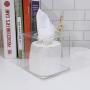 OUNONA Acrylic Square Tissue Case Transparent Tissue Holder Paper Storage Boxes Craft Home Supplies