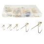Picture Hanging Kit Includes Hooks, Nails, Sawtooth Hangers, Frames,and Picture Hanging Wire 200pcs