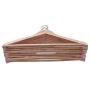 High-tech type 10 Pieces Solid and Rotating Metal Hook Wooden Hangers with Notches Non Slip Metal Hook for Clothes