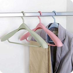 Multifunctional 3 Colors Clothes Hangers Plastic Outdoor Drying Rack Clothing Coat Closet Organizer 1PC Pink