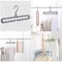 10PC Random Color Space Saver Saving Wonder Metal Magic Hanger Clothes Closet Organize Hook