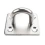 Heavy Duty Pad Eye Plate Staple Ring Hook Loop U-Shaped Sail Shade Hardware - Wall Ceiling Hammock Hooks Hanger for Swing Suspension - Stainless Steel 