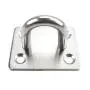 Heavy Duty Pad Eye Plate Staple Ring Hook Loop U-Shaped Sail Shade Hardware - Wall Ceiling Hammock Hooks Hanger for Swing Suspension - Stainless Steel 