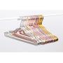 KYCPTNFJ 10 pcs Aluminum Alloy Clothes Hanger Adult Non-Slip Windproof Strong Metal Shirt Trouser Coat Hanger