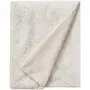 Ravenna Home Classic Micro Mink Trellis Throw Blanket - 50 x 60 Inch, Linen