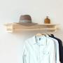 LING AI DA MAI Household Items Coat Rack Solid Wood Wall Hanging Retro Wall Hanging Rack partition Hook Hanger Suitable for Home/Bedroom/Study/Clothes Shop (80 20cm)