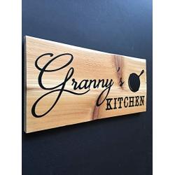 Personalized Kitchen Sign, Reclaimed Cedar 12x5 with Hanger, Rustic Country Elegant Wood Sign, Unique Gift, Housewarming Gift, Anniversary Gift, Birthday Gift, Wedding Gift, Kitchen Decor, Home Decor