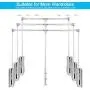 Ejoyous Wardrobe Hanger for Clothes, Pull Down Closet Rod Soft Close Rail Lift Hanging Rail Alumina Closet Storage Organizer for Soft Return Space Saving (Adjustable Width 23.62-33.86inch) Ejoyous Wardrobe Hanger for Clothes, Pull Down Closet Rod Soft Close Rail Lift Hanging Rail Alumina Closet Storage Organizer for Soft Return Space Saving (Adjustable Width 23.62-33.86inch)