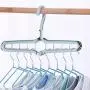 Dsxnklnd 5Pcs 360 Rotation Multifunction Space Saving 9-Hole Magic Clothes Hanger Closet Hanger with Hook Dsxnklnd 5Pcs 360 Rotation Multifunction Space Saving 9-Hole Magic Clothes Hanger Closet Hanger with Hook