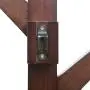 yazi Eco-Friendly Bamboo 6 Branches Wall Hanging Hooks Coat Rack Bag Clothes Hanger Vintage Brown