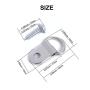 EDCarrying 100 Pack Heavy Duty D Ring Picture Hangers with Screws Single Hole PH-1 (Silver)