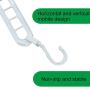 nivimo Plastic Clothes Hangers 9 Holes Branch Space Saving,Premium Clothing Hangers-10 Pack (White)