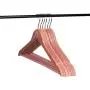 Neaties American Cedar Wood Hangers with Notches and Bar for Fresh Closet, 6pk