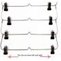 Clothes Racks Clothes Hangers Multi-Layer Clothes Storage Clothes Rack for Tie Scarf Shock Jeans Towel Clothes, Standard Hangers (Color : Black, UnitCount : 5Pcs)