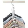 6pcs Clothes Hanger Hanging Chain Stainless Cloth Closet Shirts Tidy Save Space Organizer Magic Hangers for Clothes