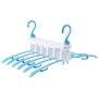 2pcs Random Color Multifunction Circle Clothes Hanger Clothes Drying Rack Plastic Scarf Hangers for Clothes Layer Storage Racks Wardrobe Closet
