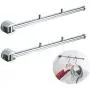 Xjyj Stainless Steel with Swing Arm Clothes Hanger 180 Degrees Folding Wall Mounted Rack Clothes Hook Clothing Hanging System Closet Storage Organizer Heavy Duty Drying Rack Hanger (2 Pack) Xjyj Stainless Steel with Swing Arm Clothes Hanger 180 Degrees Folding Wall Mounted Rack Clothes Hook Clothing Hanging System Closet Storage Organizer Heavy Duty Drying Rack Hanger (2 Pack)